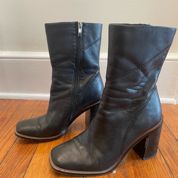 Franco Sarto Square Toe Mid-Calf Bootie - Picture 8 of 14